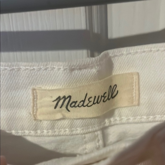 MADEWELL The Perfect Vintage Crop Jeans,white button front jeans women’s size 25 - Picture 6 of 13